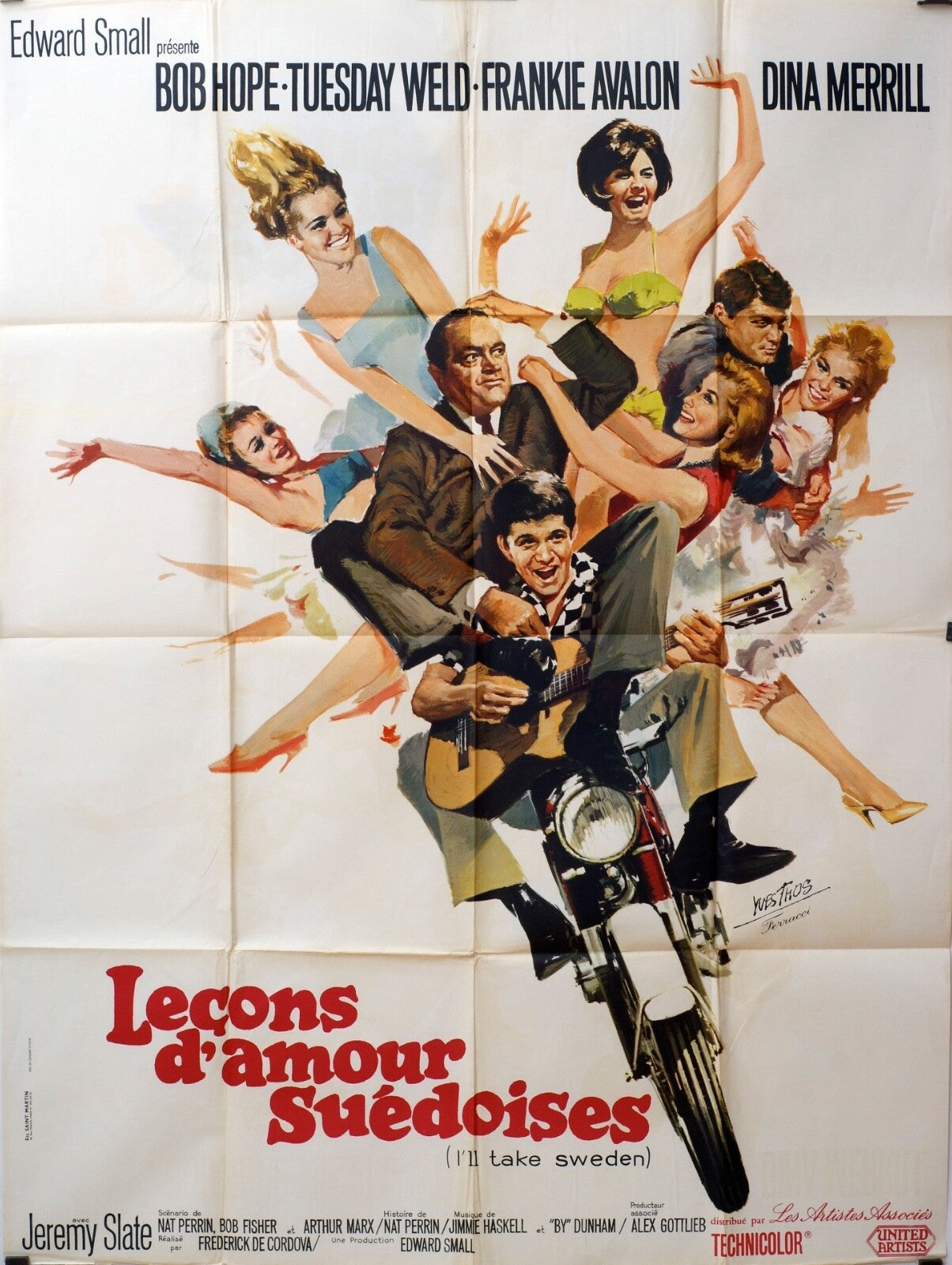 LEÇONS D’AMOUR SUÉDOISES MOVIE POSTER ORIGINAL 120x160 BOB HOPE