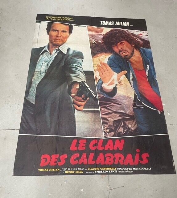 LE CLAN DES CALABRAIS, TOMAS MILIAN,MOVIE POSTER ORIGINAL 120x160