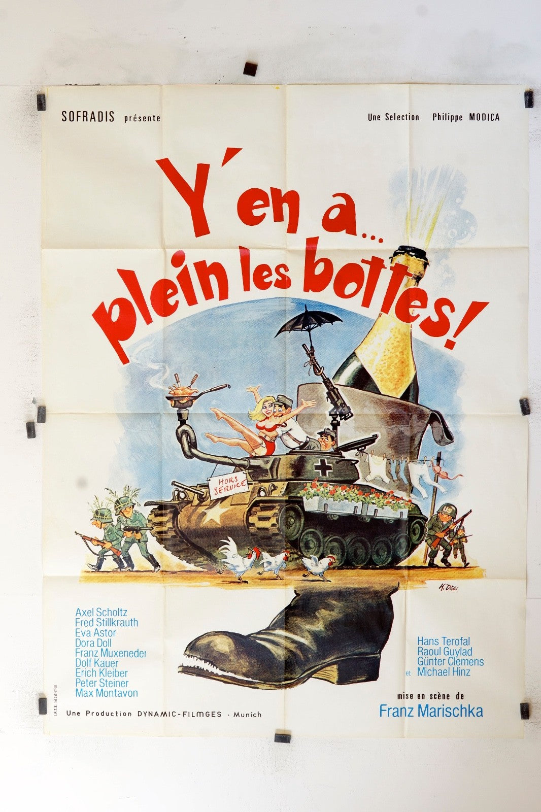 Y’EN A PLEIN LES BOTTES … ALEX SCHOLTZ MOVIE POSTER ORIGINAL 120X160