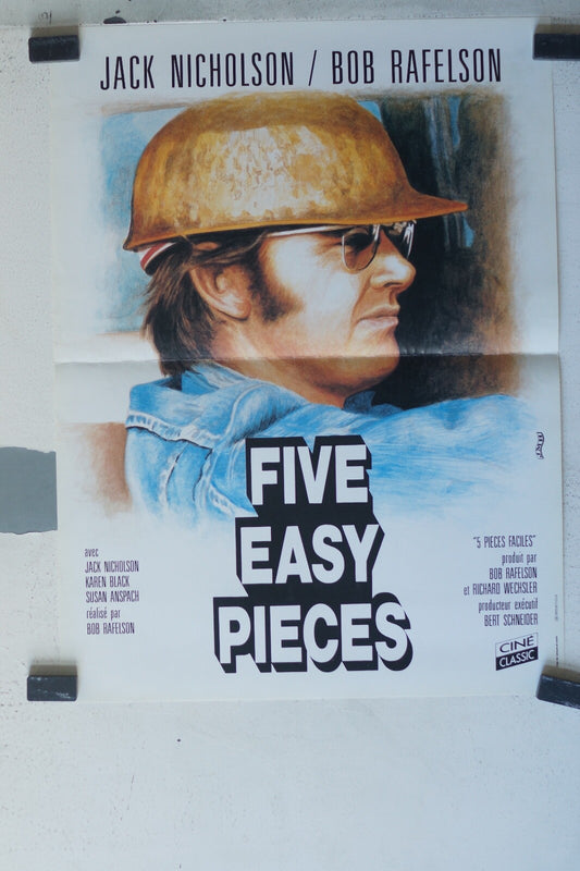 FIVE EASY PIECE ORIGINAL MOVIE POSTER  54x40 Jack Nicholson , Karen Black