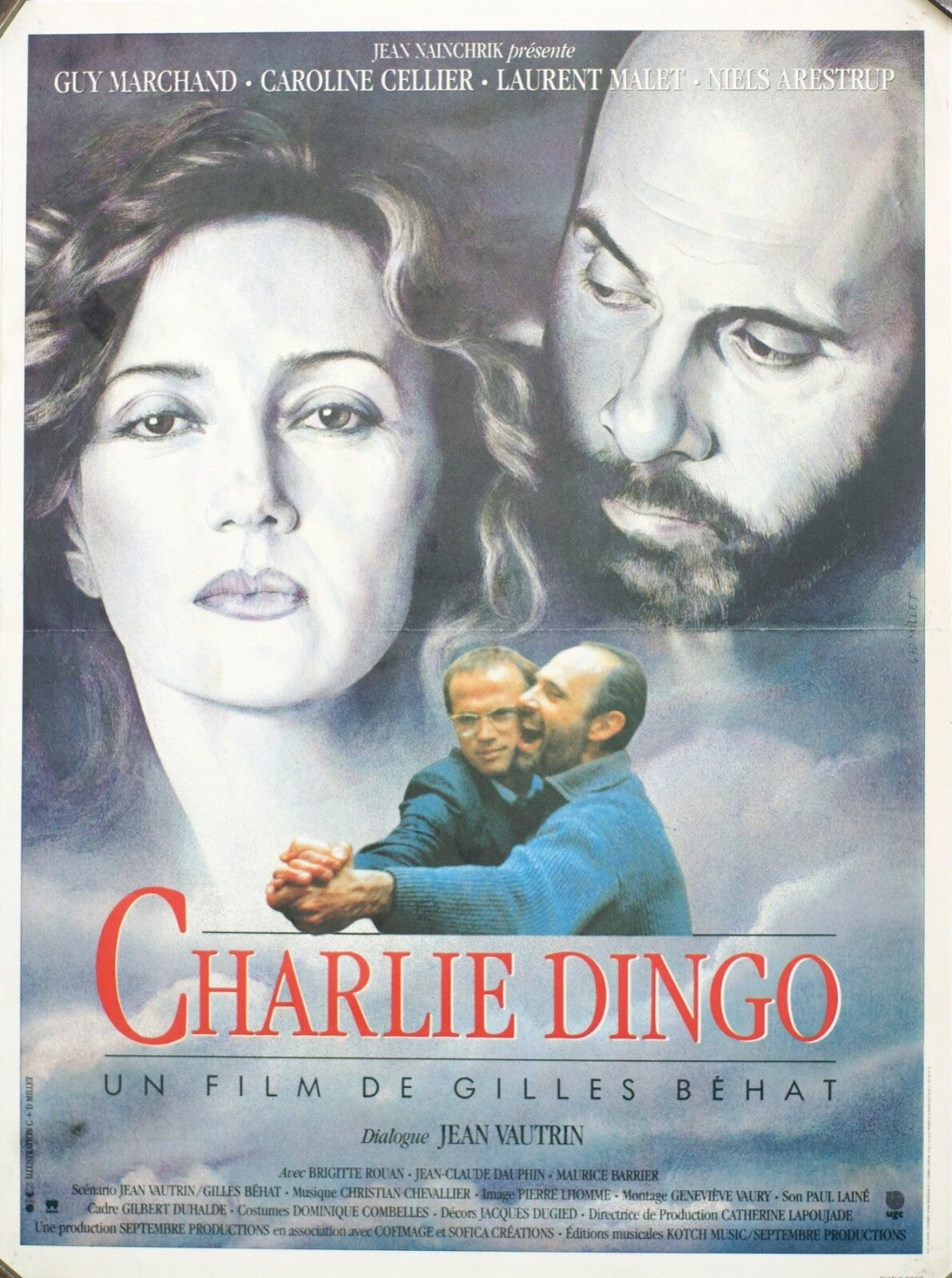 CHARLIE DINGO (French Version) MOVIE POSTER ORIGINAL, 40X60, GUY MARCHAND