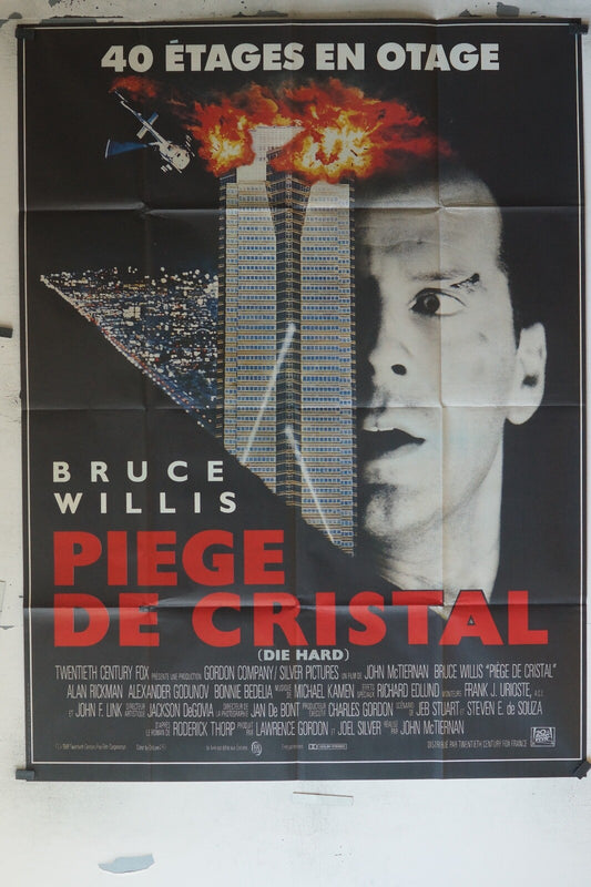 PIÈGE DE CRISTAL Original Movie Poster 120X160 BRUCE WILLIS