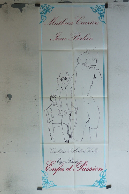 ENFER ET PASSION ORIGINAL 60x160 EGON SCHIELE