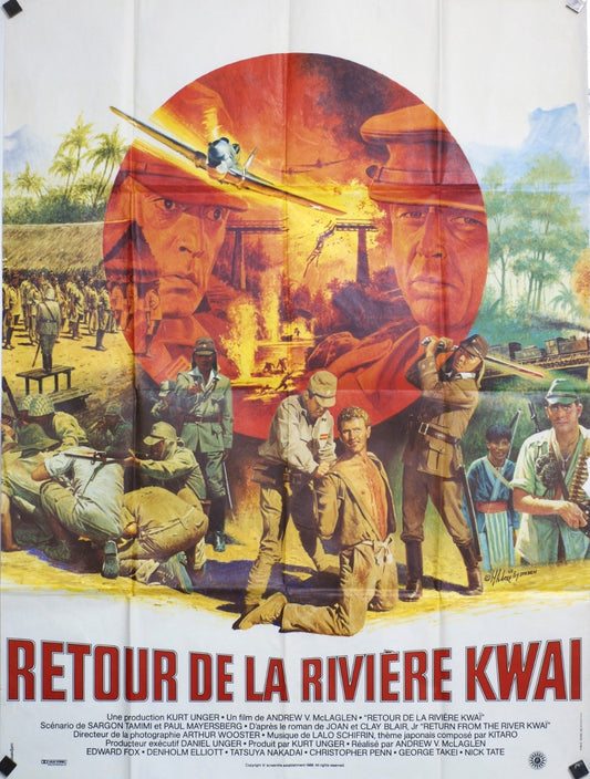 RETOUR DE LA RIVIÈRE KWAI  MOVIE POSTER ORIGINAL 120x160