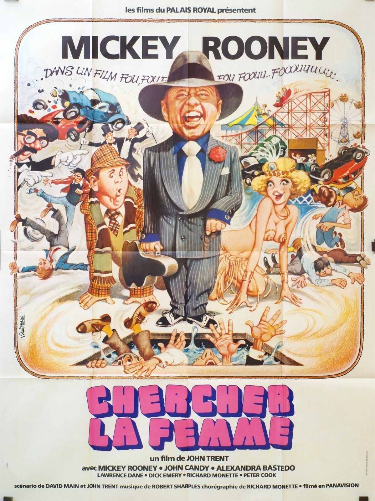 CHERCHER LA FEMME POSTER ORIGINAL 120x160 MICKEY ROONEY