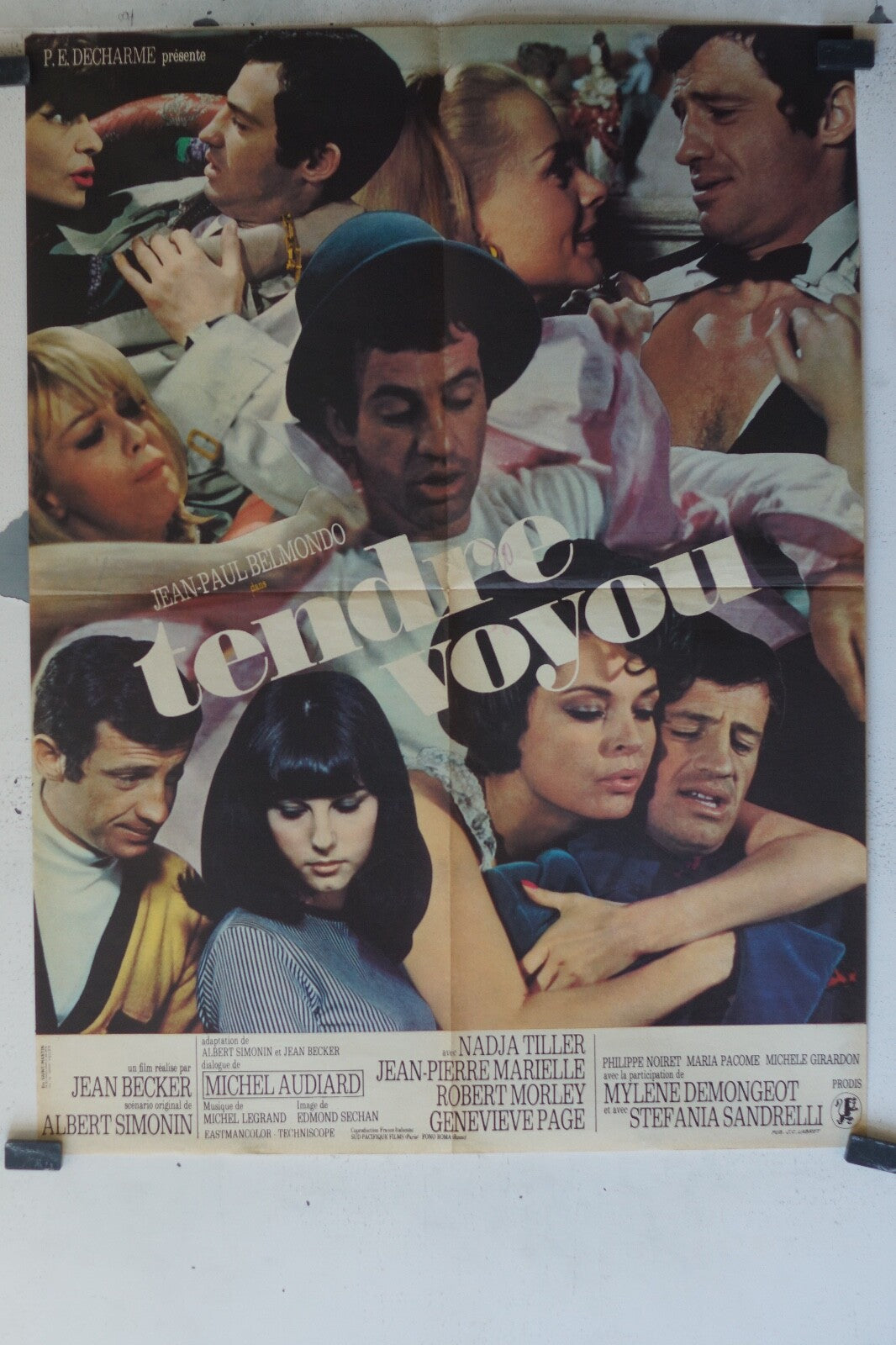 TENDRE VOYOU MOVIE POSTER ORIGINAL (60X80) Jean-Paul Belmondo ,