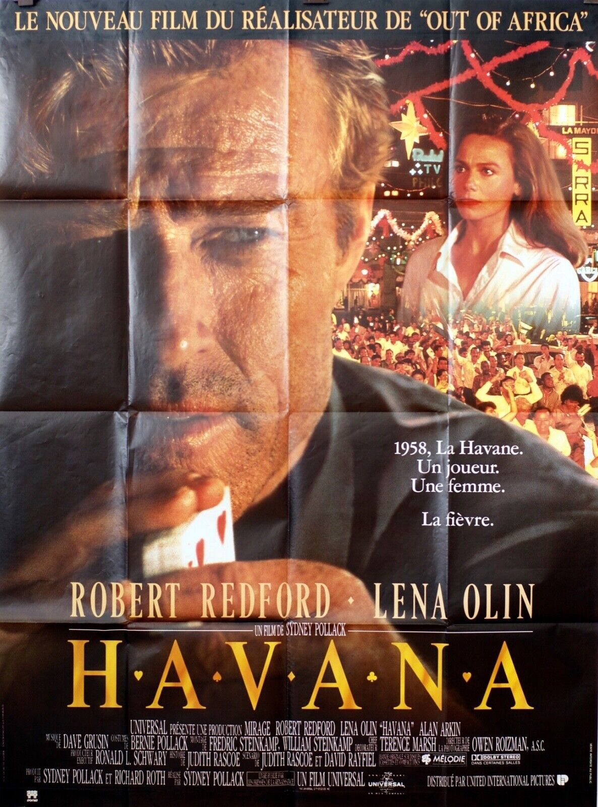 HAVANA MOVIE POSTER ORIGINAL 120x160 ROBERT REDFORD