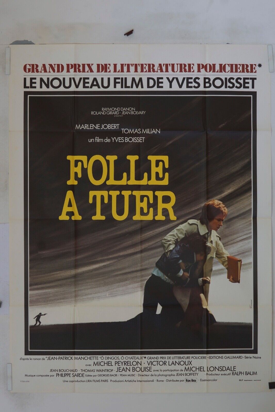 FOLLE A TUER MOVIE POSTER ORIGINAL 120x160 MICHEL PEYRELOU