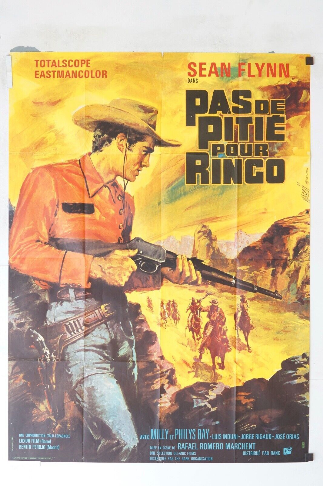 PAS DE PITIE POUR RINGO MOVIE POSTER ORIGINAL 120x160 SEAN FLYNN