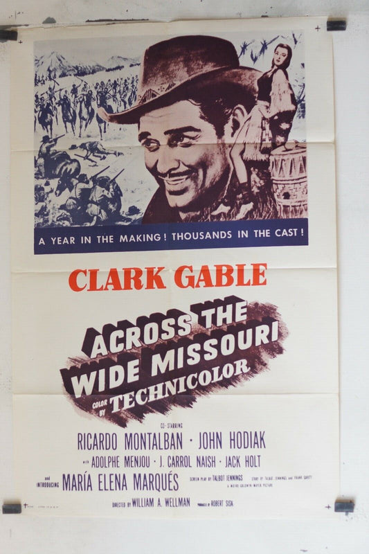 ACROSS THE WIDE MISSOURI ORIGINAL 69x103