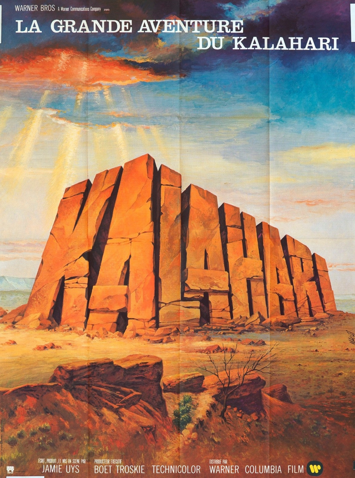 LA GRANDE AVENTURE DU KALAHARI JAMIE UYS ORIGINAL MOVIE POSTER 120x160