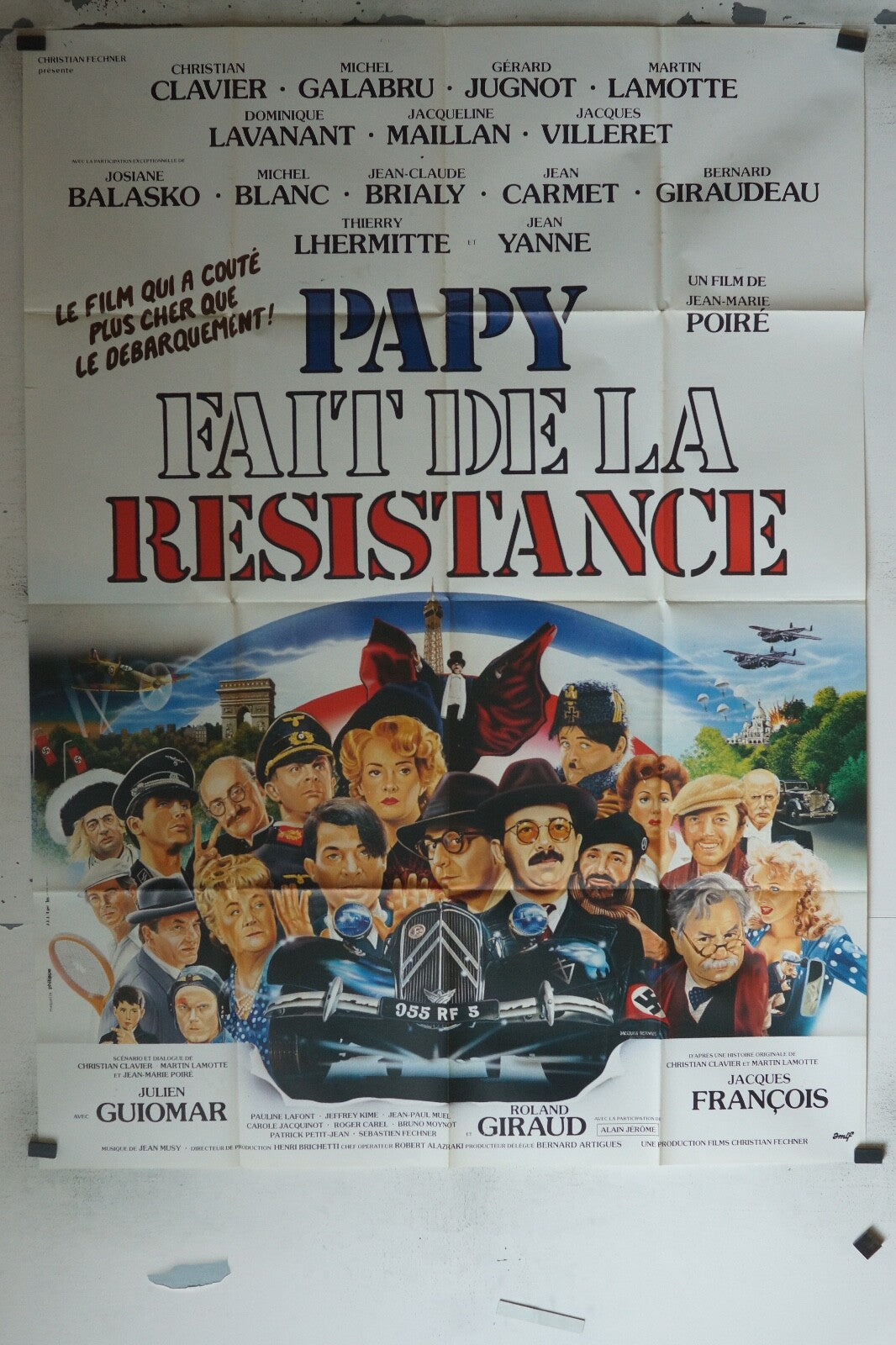 PAPY FAIT DE LA RÉSISTANCE ORIGINAL 120x160 CHRISTIAN CLAVIER