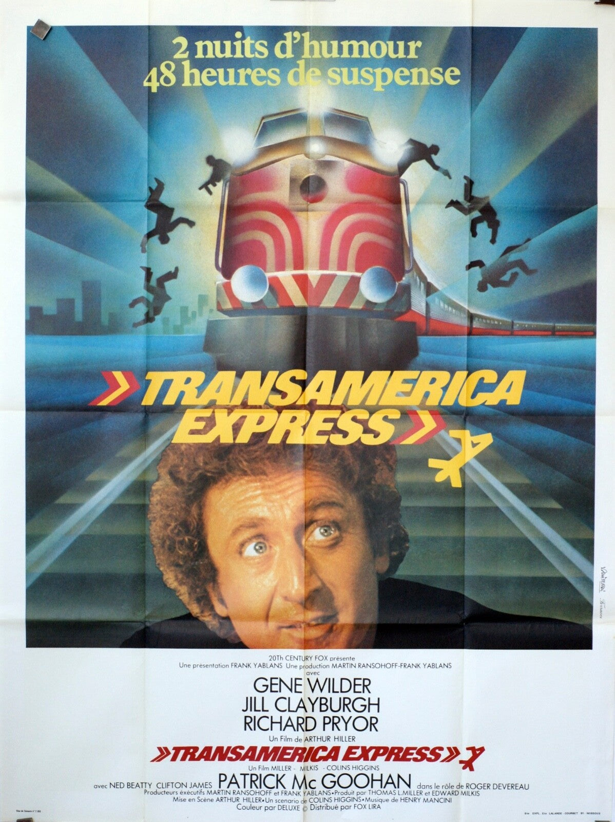 TRANSAMERICA EXPRESS MOVIE POSTER ORIGINAL 120x160 GENE WILDER