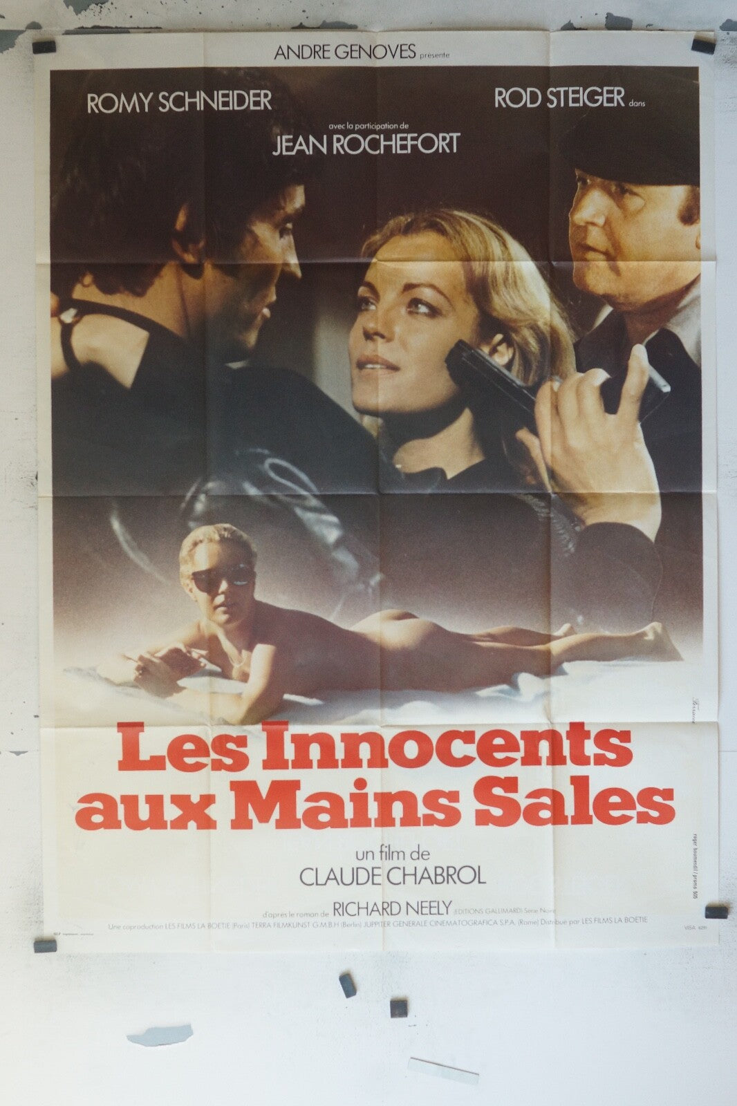 LES INNOCENTS AUX MAINS SALES MOVIE POSTER ORIGINAL 120x160 ROMY SCHNEIDER