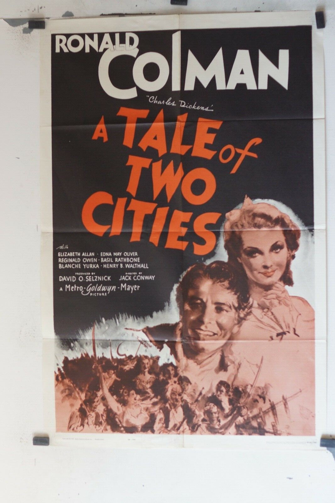 A TALE OF TWO CITIES ORIGINAL POSTER(69x103), Jack Conway, Ronald Colman 