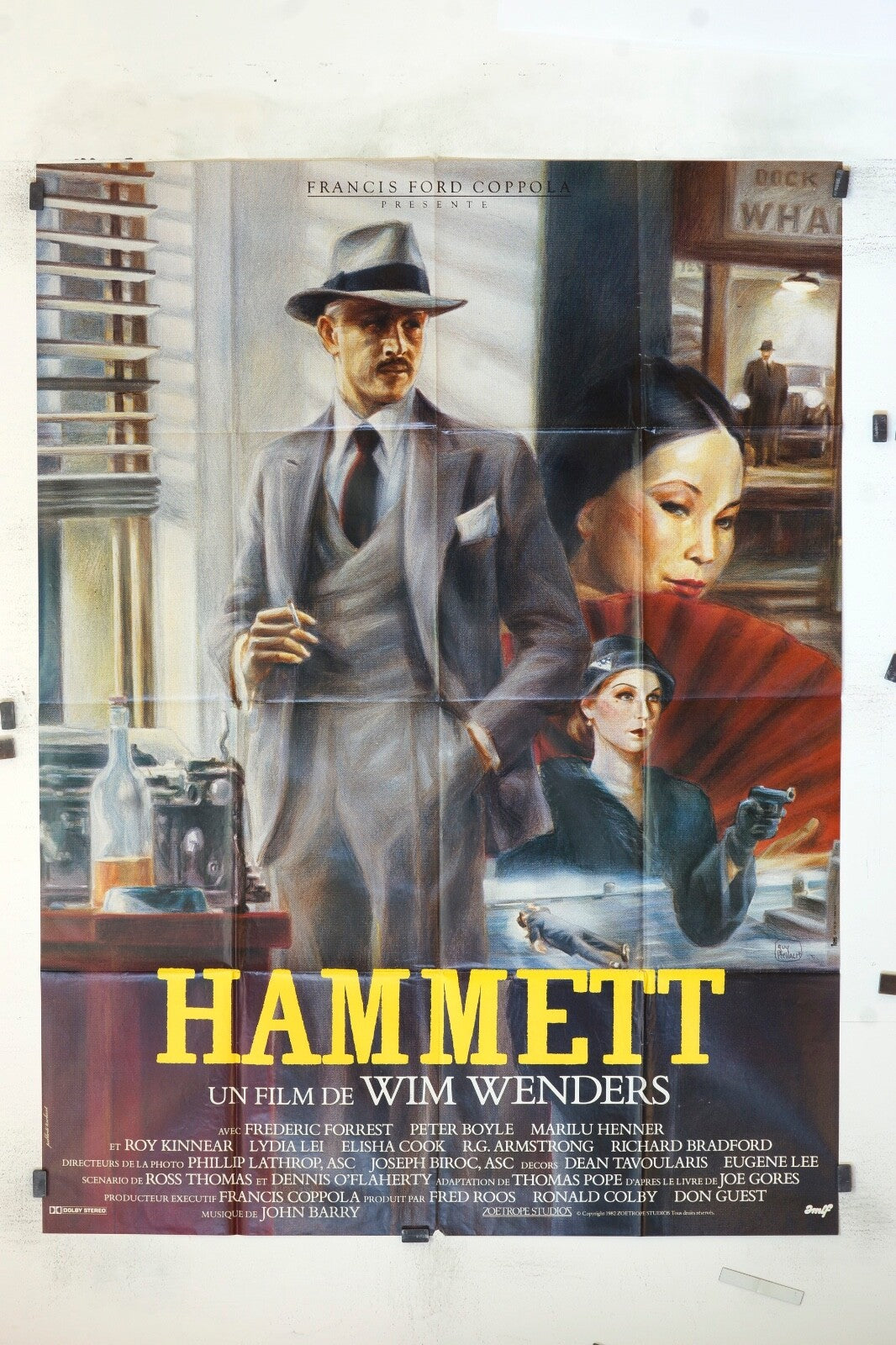 HAMMETT WIM WENDERS MOVIE POSTER ORIGINAL 120x160