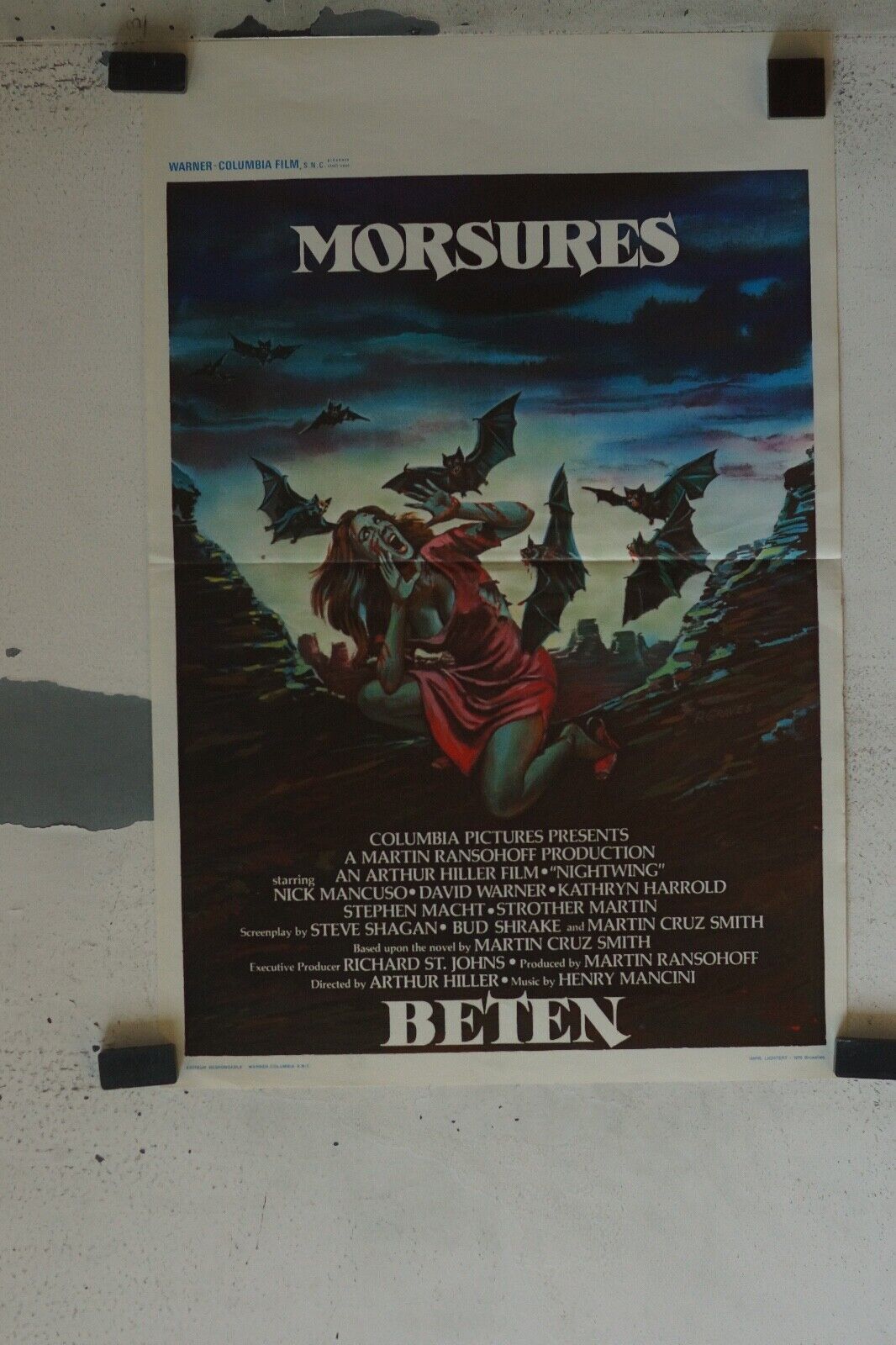 MORSURES MOVIE POSTER ORIGINAL (55X37) NICK MANCUSO