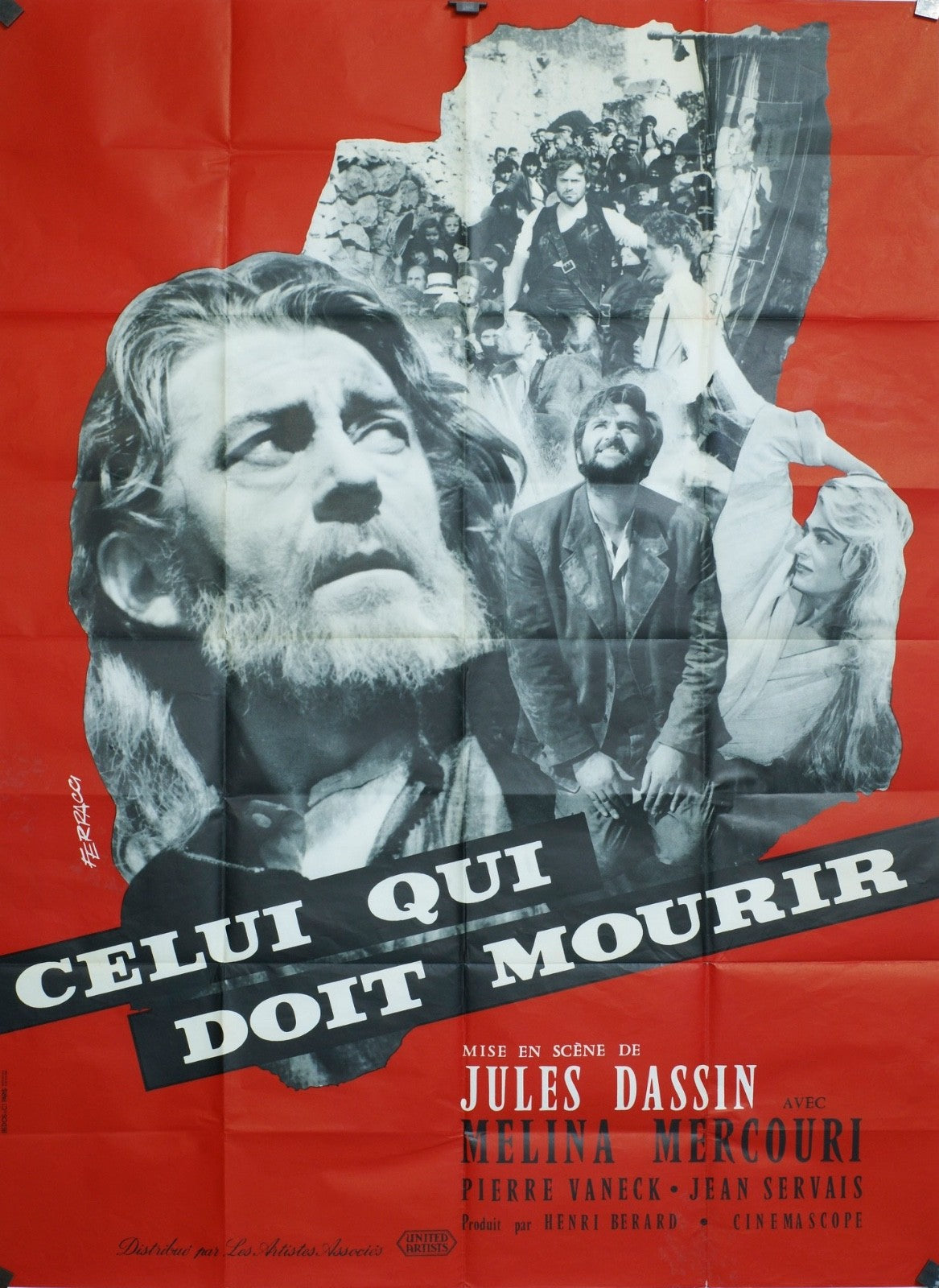 CELUI QUI DOIT MOURIR JULES DASSIN POSTER ORIGINAL120x160
