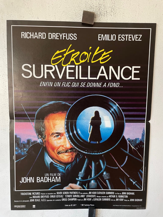 ETROITE SURVEILLANCE POSTER ORIGINAL (40X60) RICHARD DREYFFUS, EMILIO ESTEVEZ