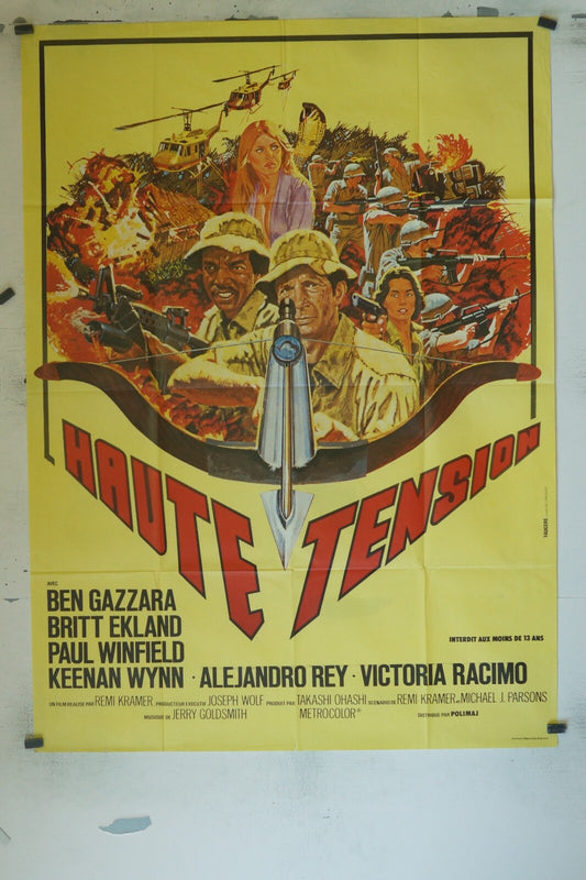 HAUTE TENSION ORIGINAL 120x160 BEN GAZZARA, BRITT EKLAND
