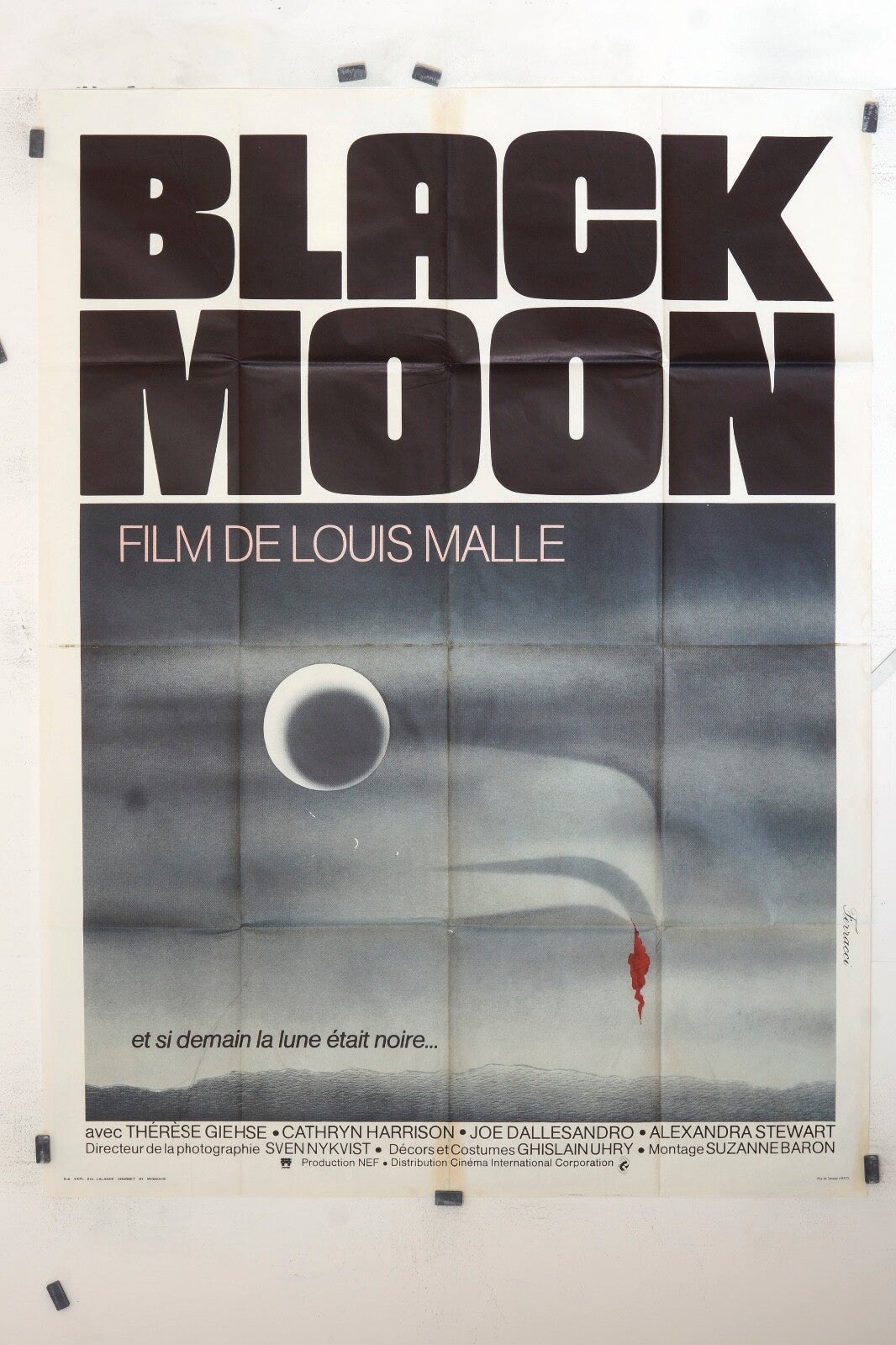 BLACK MOON LOUIS MALLE MOVIE POSTER ORIGINAL 120x160