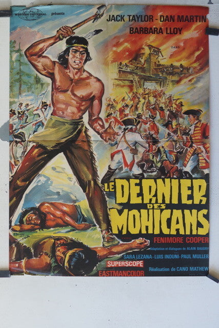DERNIER DES MOHICANS (LE) movie poster original, (60X80) Barbara Loy, Lezana