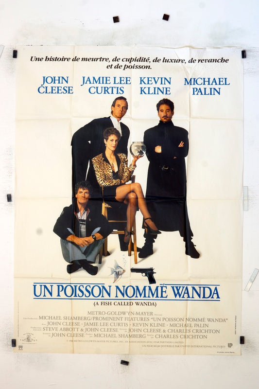 UN POISSON NOMMÉ WANDA JOHN CLEESE MOVIE POSTER 120x160