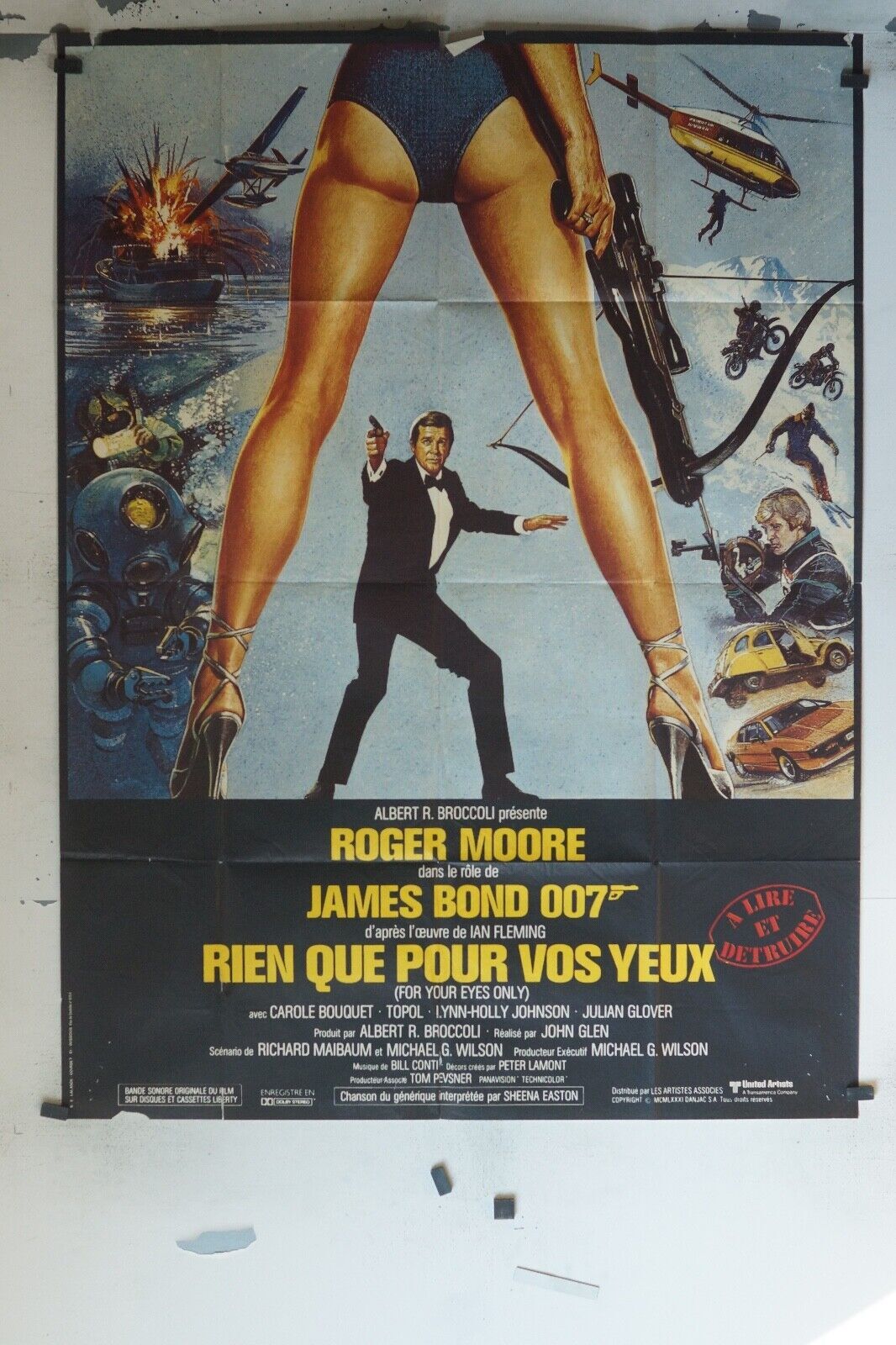 RIEN QUE POUR VOS YEUX ORIGINAL 120x160 JAMES BOND