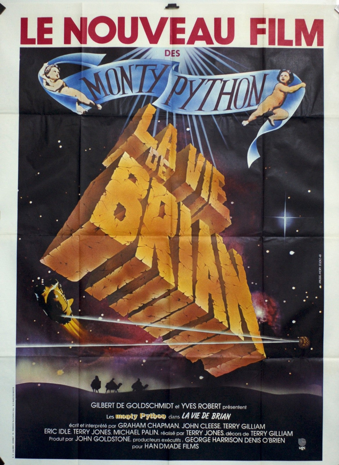 LA VIE DE BRIAN DES MONTY PYTHON GILBERT GOLDSCHM MOVIE POSTER ORIGINAL 120x160