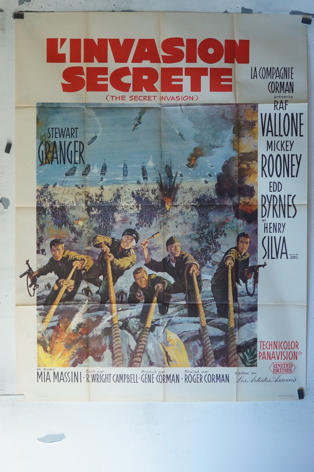 L’INVASION SECRÈTE MOVIE POSTER ORIGINAL 120x160 MICKEY ROONEY