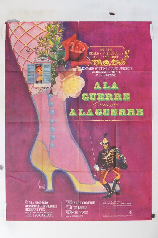 À LA GUERRE COMME À LA GUERRE MOVIE POSTER ORIGINAL 120x160 LEONARD WHITTING