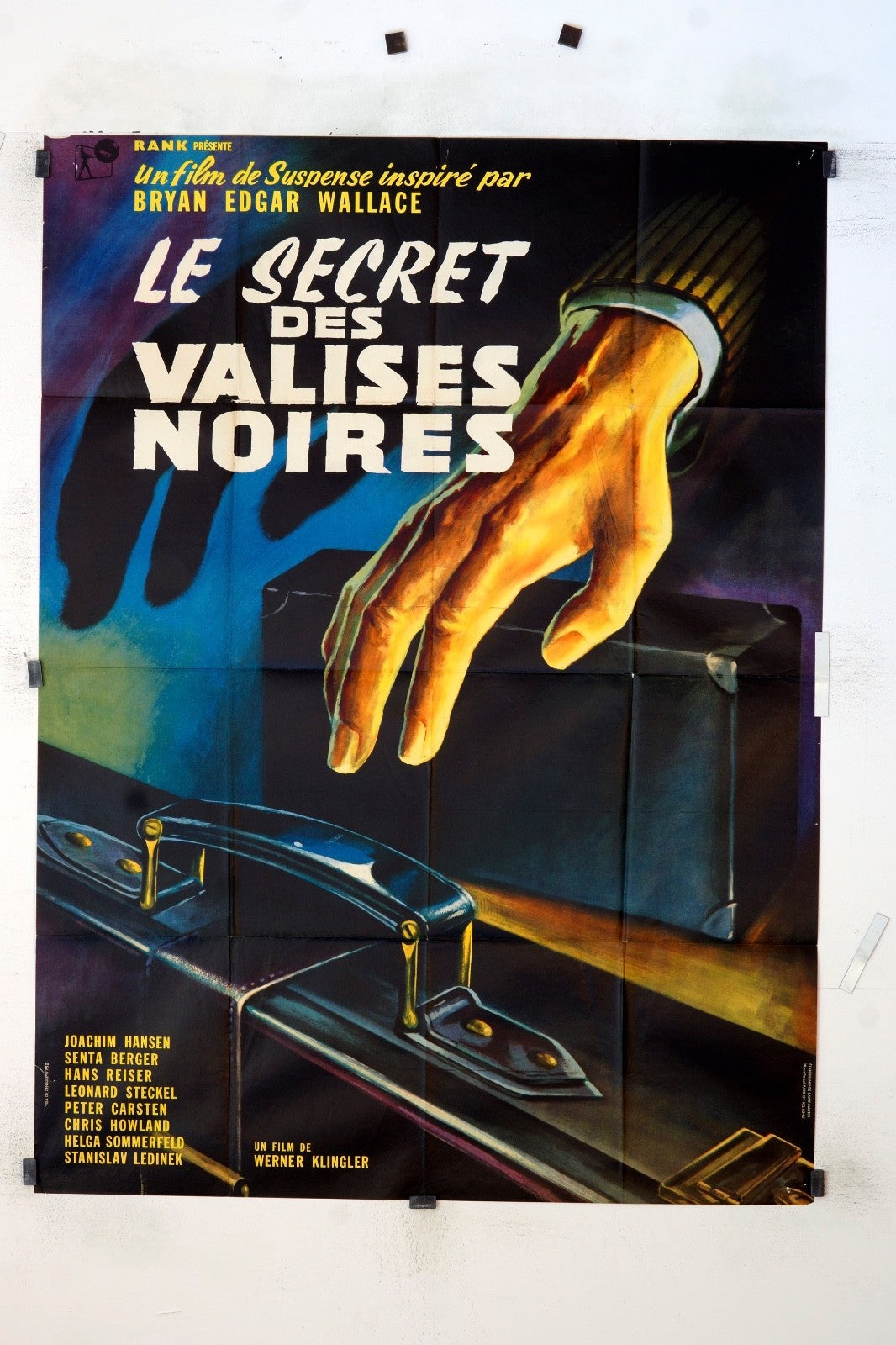 LE SECRET DES VALISES BRYAN EDGAR WALLACE MOVIE POSTER 120x160