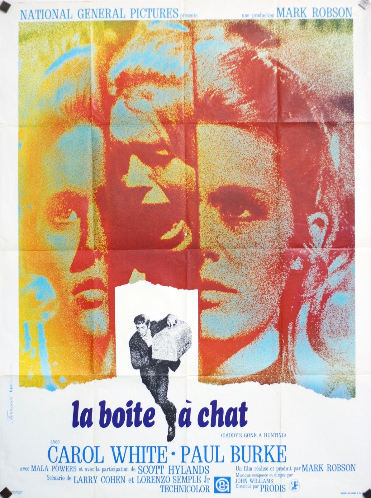 LA BOITE A CHAT  CAROL WHITE movie poster ORIGINAL 120x160