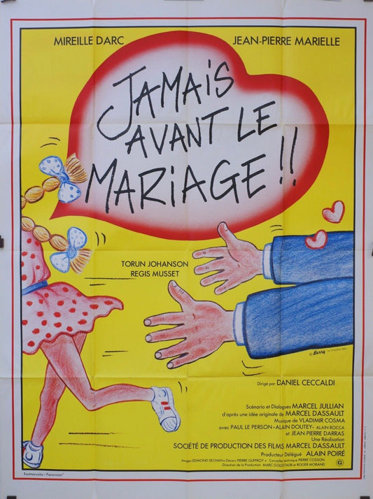 JAMAIS AVANT LE MARIAGE MOVIE POSTER ORIGINAL 120x160 MIREILLE DARC