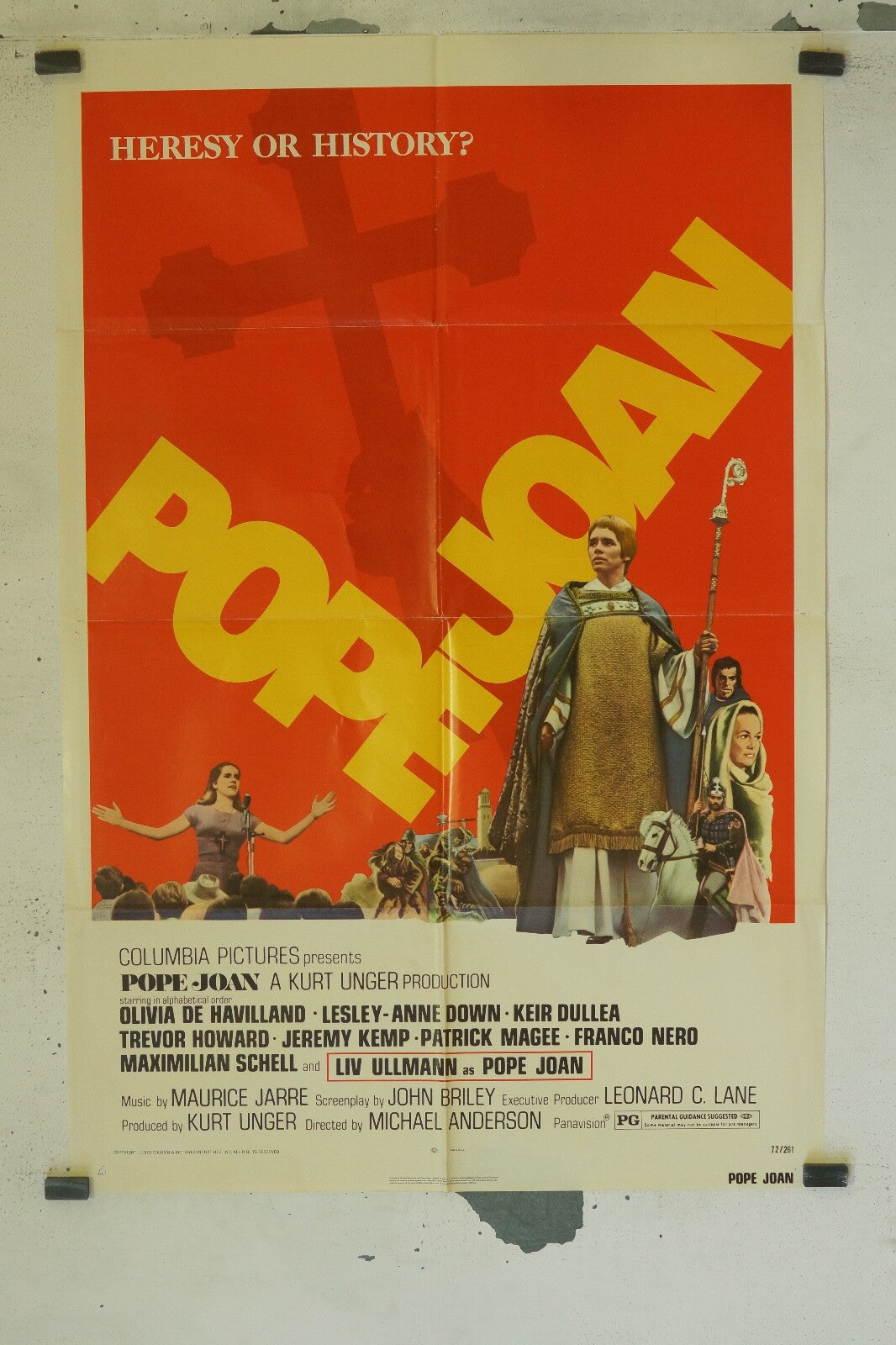 POPE JOAN (70X100) ORIGINAL MOVIE OLIVIA DE HAVILLAND - LESLEY