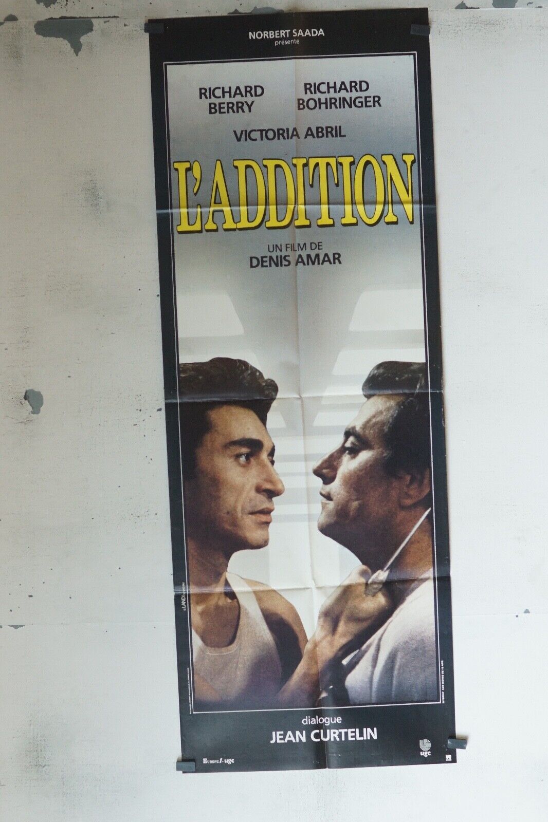 L’ADDITION 60x160 ORIGINAL POSTER RICHARD BERRY