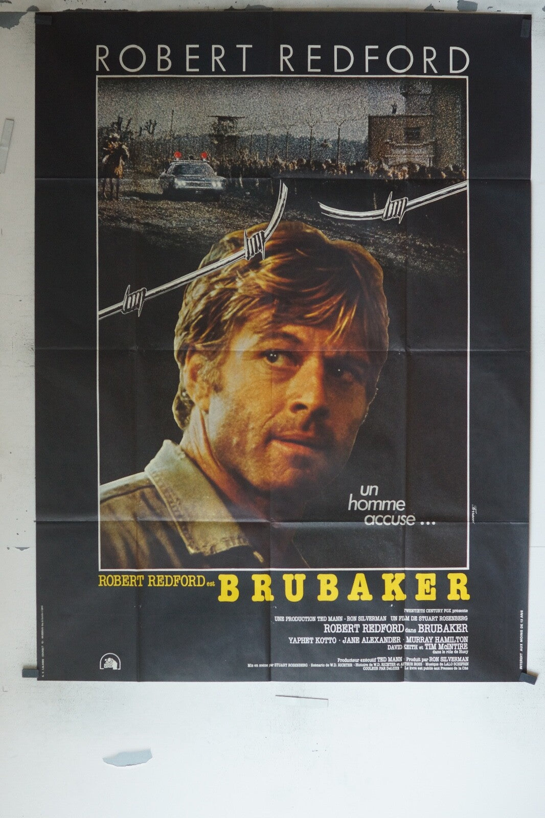 BRUBAKER MOVIE POSTER ORIGINAL 120x160 ROBERT REDFORD