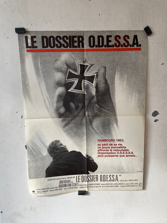 LE DOSSIER ODESSA MOVIE POSTER ORIGINAL (60X80) MARTY TAMM, MAXIMILIAN SCHELL