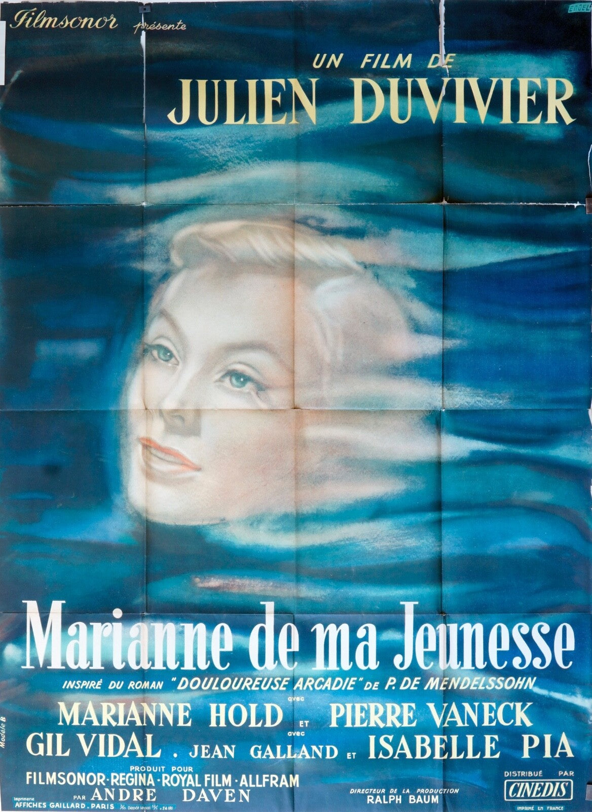 MARIANNE DE MA JEUNESSE JULIEN DUVIVIER 120X160 POSTER ORGINAL