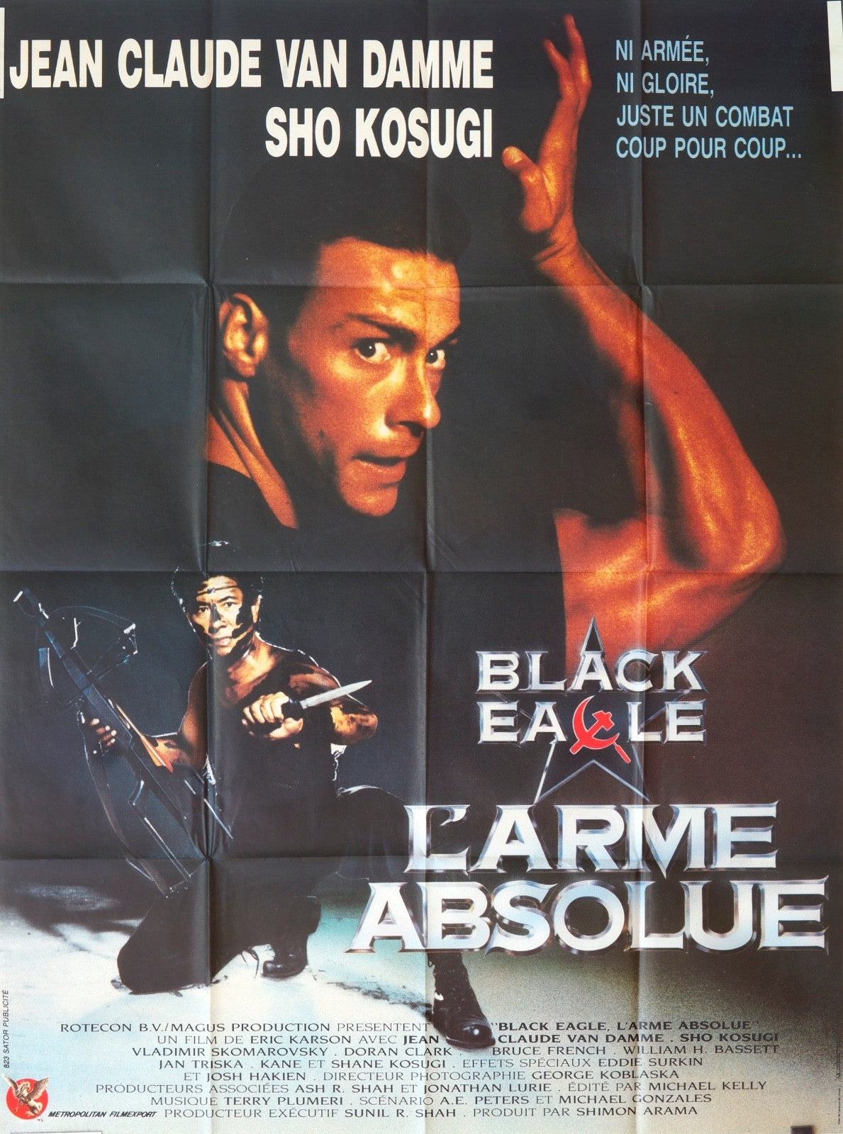 L’ARME ABSOLUE  JEAN CLAUDE VAN DAMME MOVIE POSTER ORIGINAL 120x160