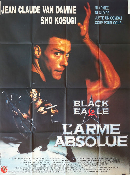 L’ARME ABSOLUE  JEAN CLAUDE VAN DAMME MOVIE POSTER ORIGINAL 120x160