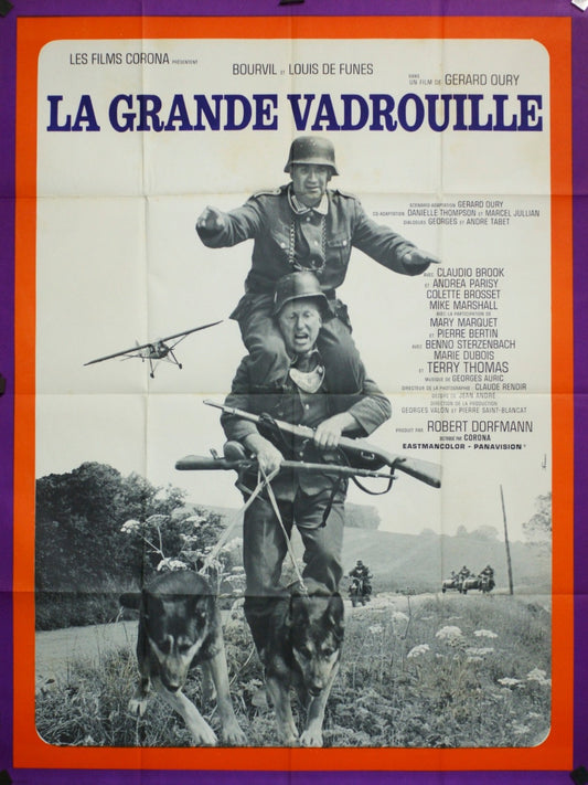 LA GRANDE VADROUILLE LOUIS DE FUNÈS MOVIE POSTER ORIGINAL 120x160