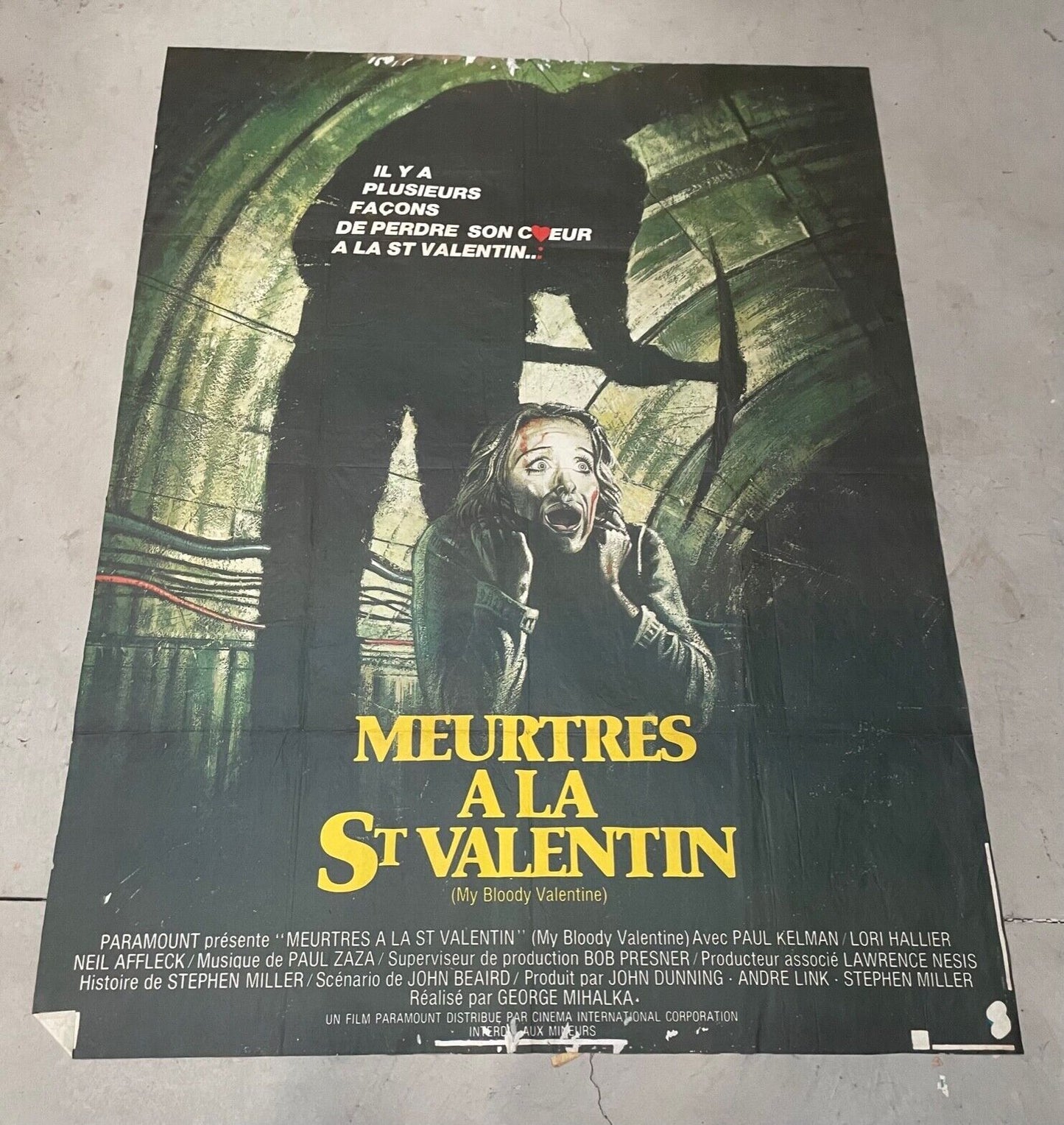 MEURTRES À LA ST VALENTIN MOVIE POSTER ORIGINAL 120x160 PAUL KELMAN