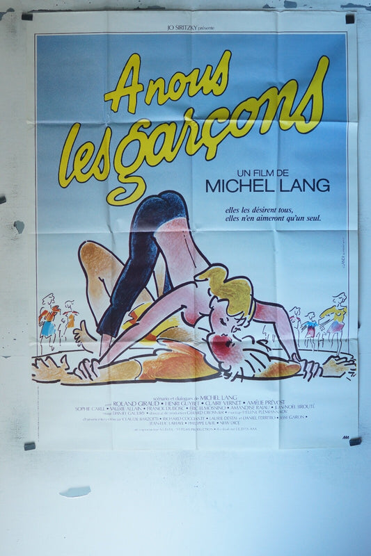 A NOUS NOUS LES GARÇONS POSTER ORIGINAL 120x160 ROLAND GIRAUD