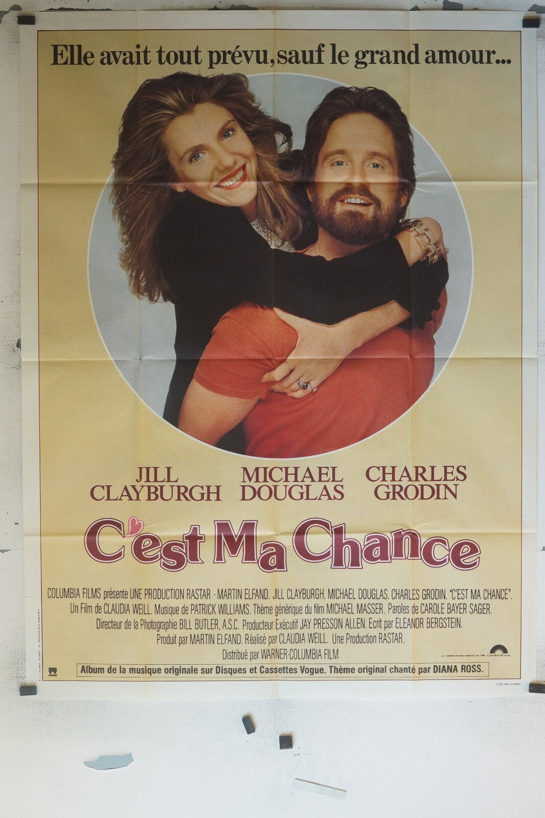 C’EST MA CHANCE 120x160 ORIGINAL MOVIE POSTER JILL CLAYBURGH