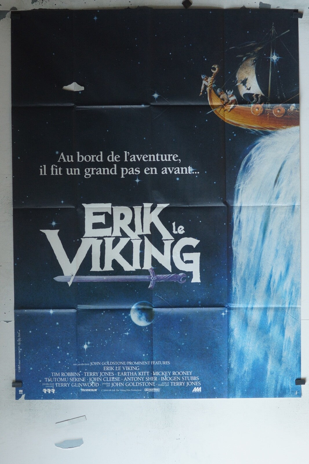 ERIK LE VIKING MOVIE POSTER ORIGINAL 120x160 TIM ROBBINS