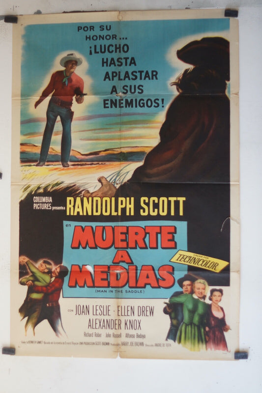MUERTE A MEDIAS (70X100)ORIGINAL MOVIE POSTER JOAN LESLIE – ELLEN DREW