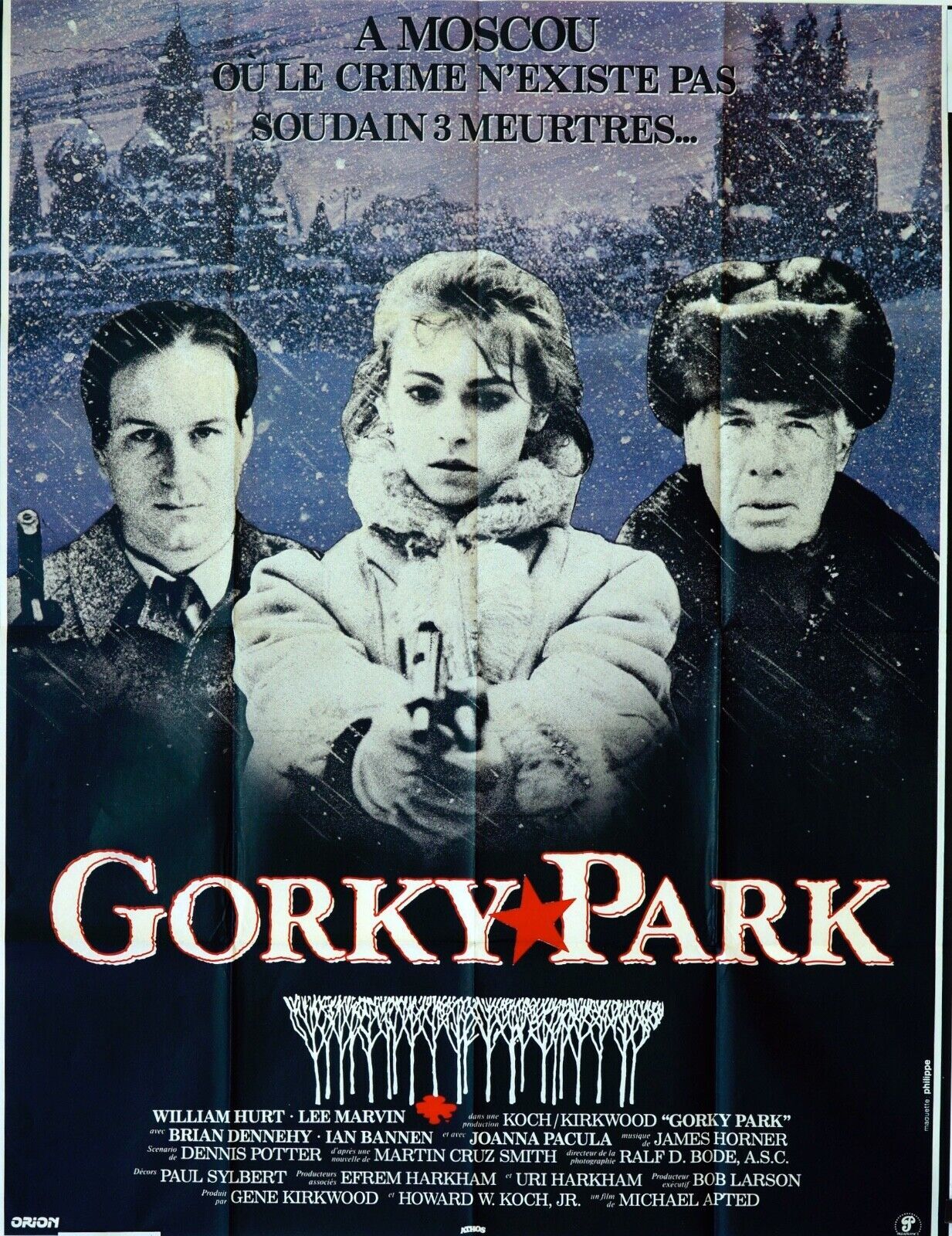 GORKY PARK 120X160 ORIGINAL MOVIE POSTER WILLIAM HURT