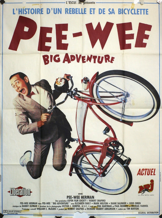 PEE-WEE – BIG ADVENTURE MOVIE POSTER ORIGINAL 120x160