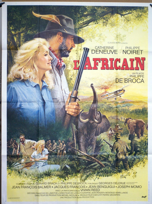 L’AFRICAIN CATHERINE DENEUVE MOVIE POSTER ORIGINAL 120x160